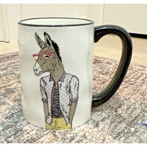 Coffee Mug Horse Donkey Signature Housewares Hipster Animal Oversized